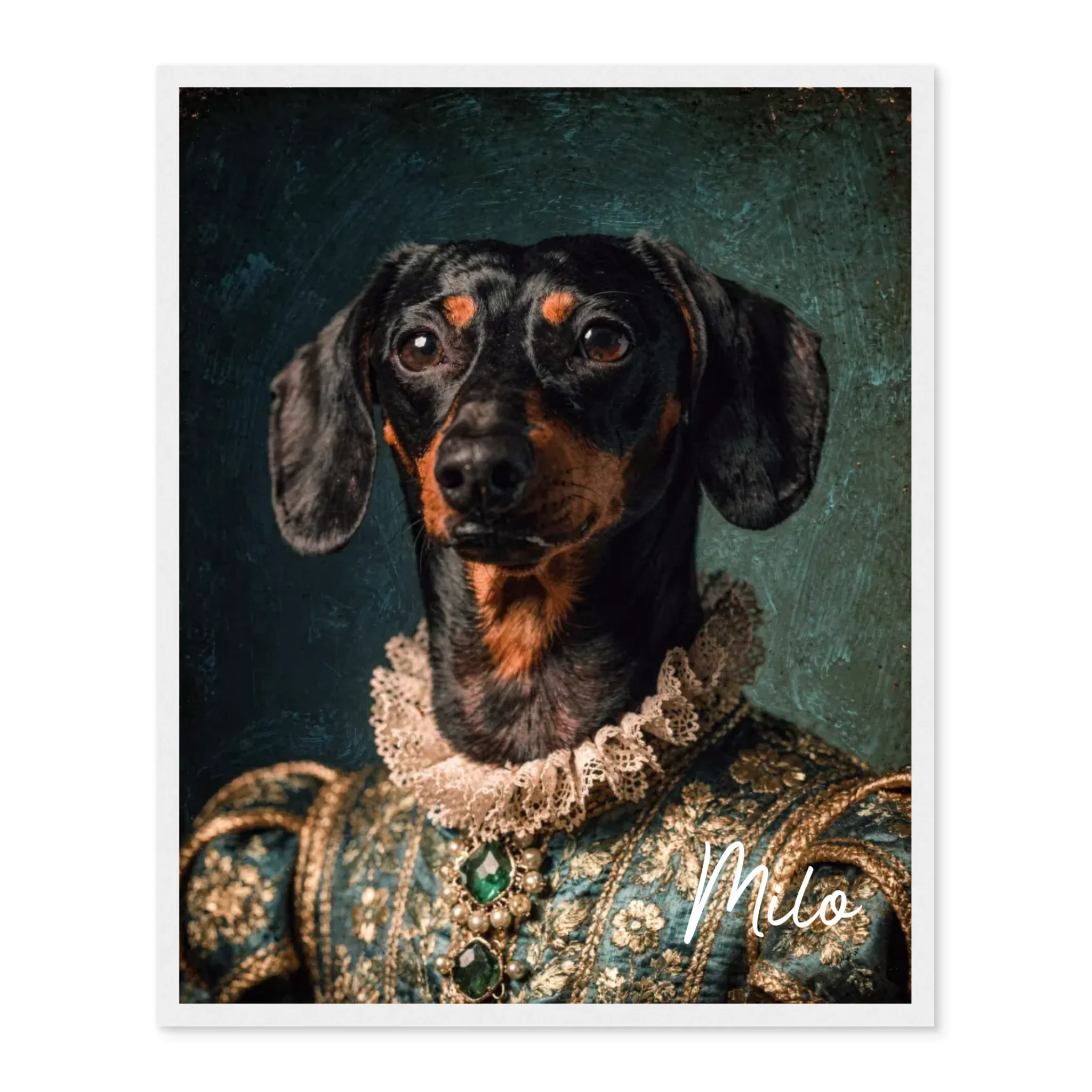 Dog Renaissance Portrait