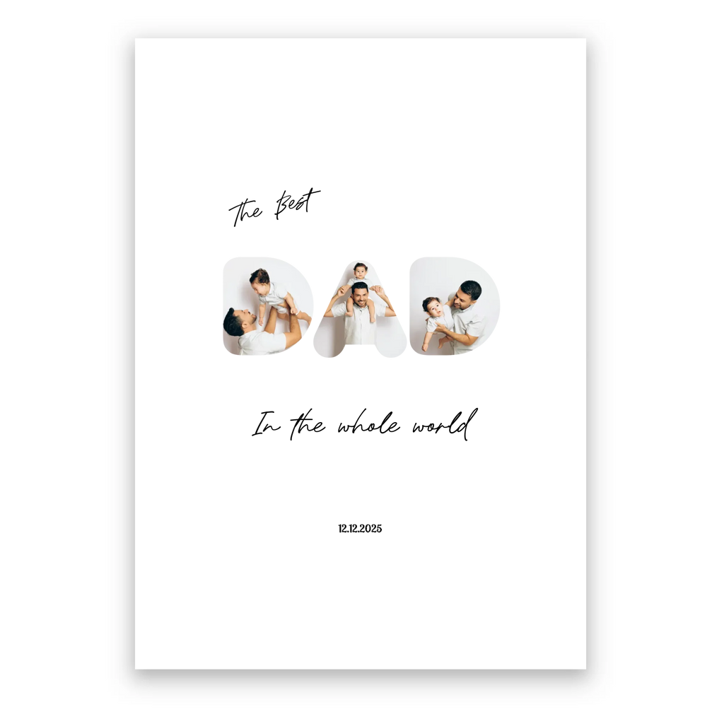 The Best Dad - Personalised Poster