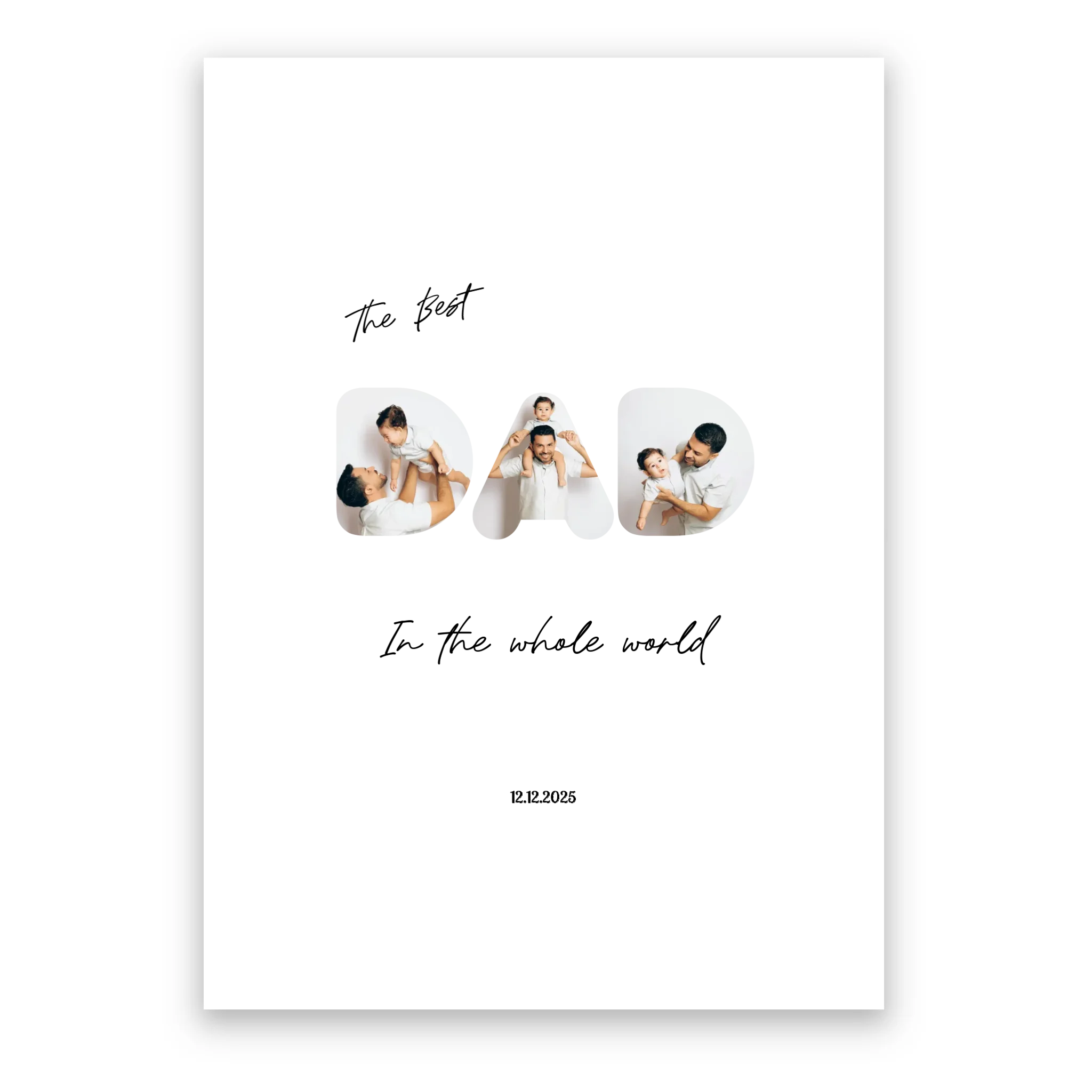 The Best Dad - Personalised Poster
