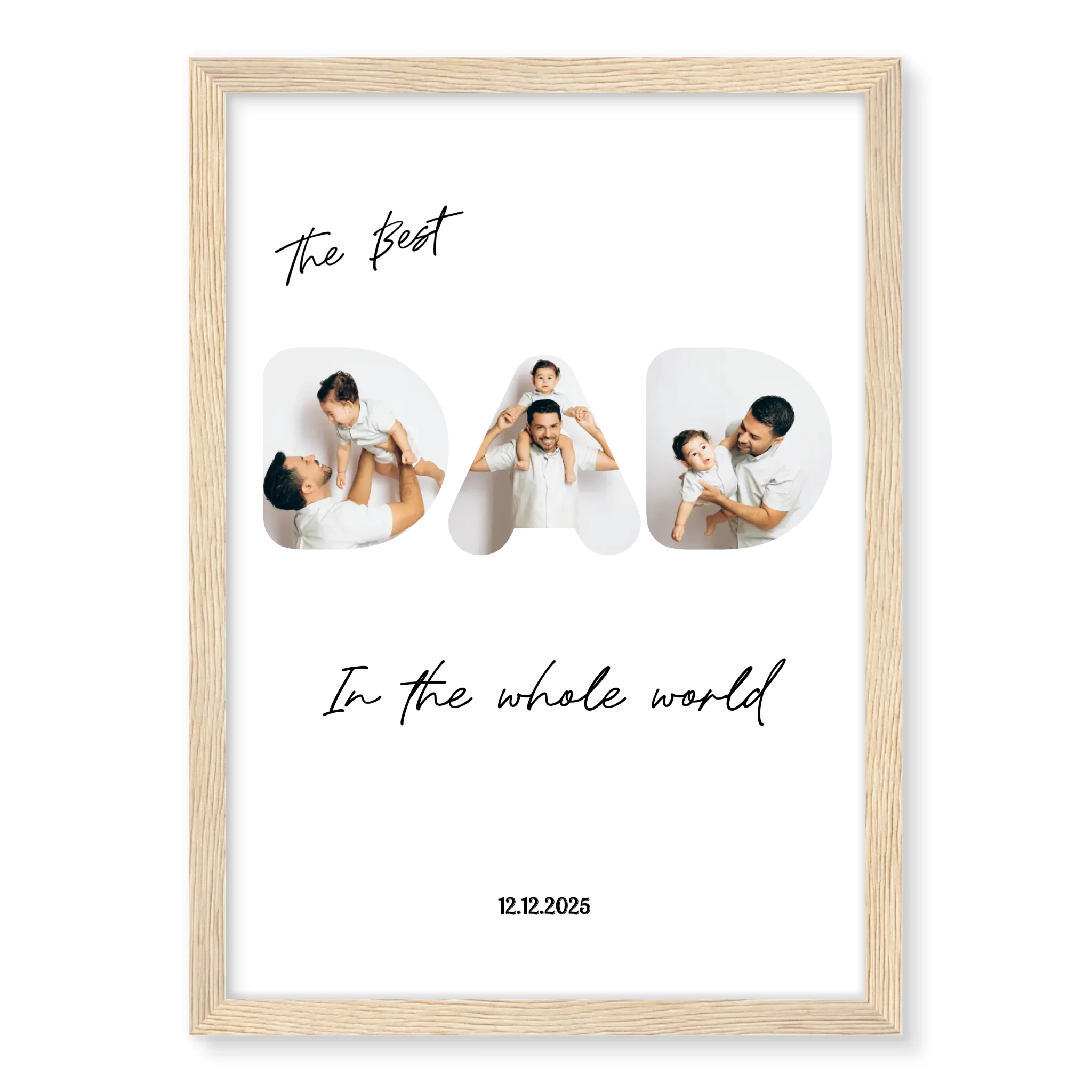 The Best Dad - Personalised Poster