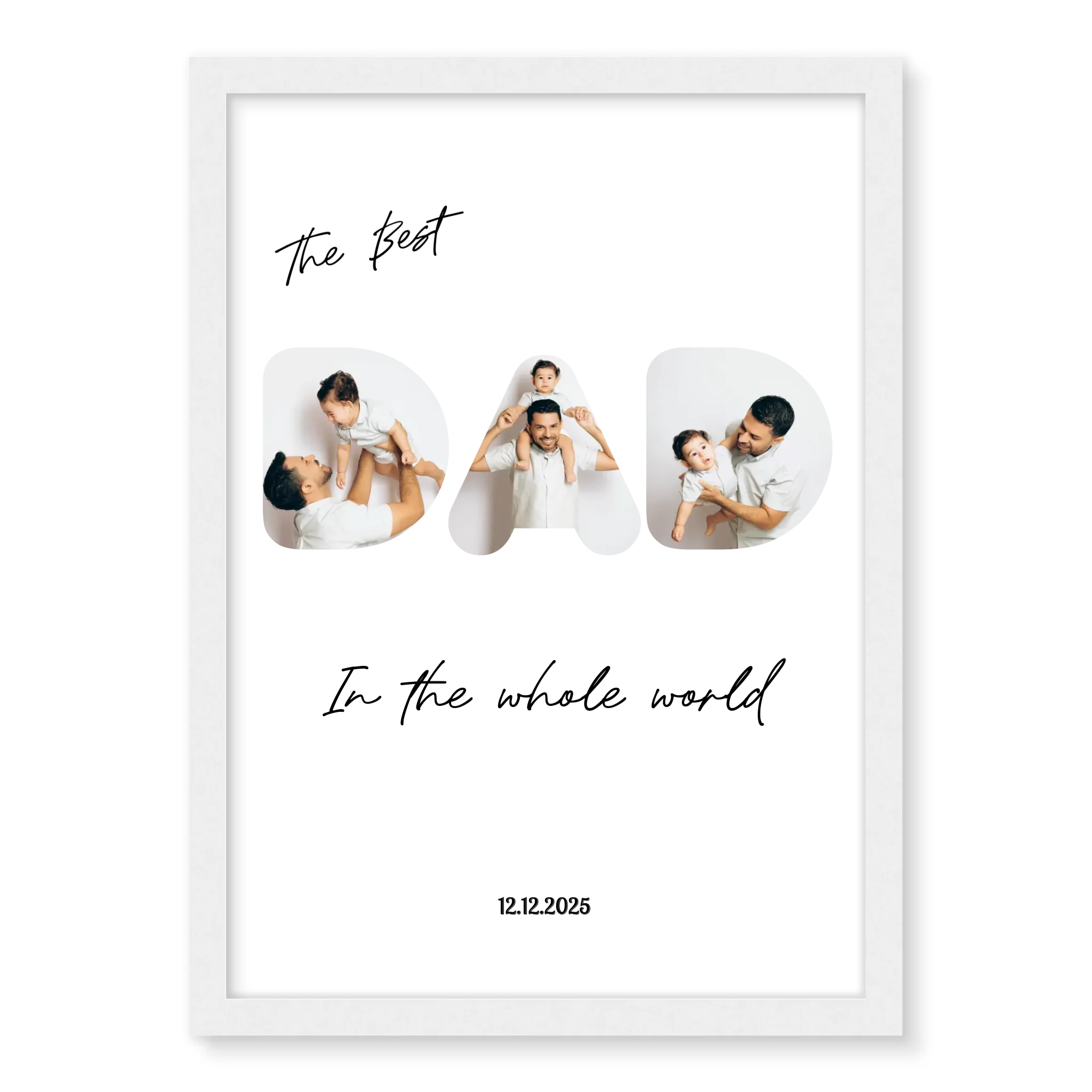 The Best Dad - Personalised Poster