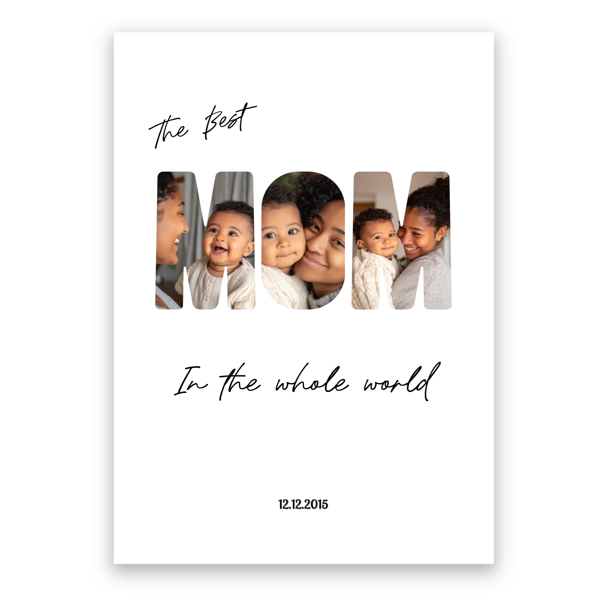 The Best Mom - Personalised Poster