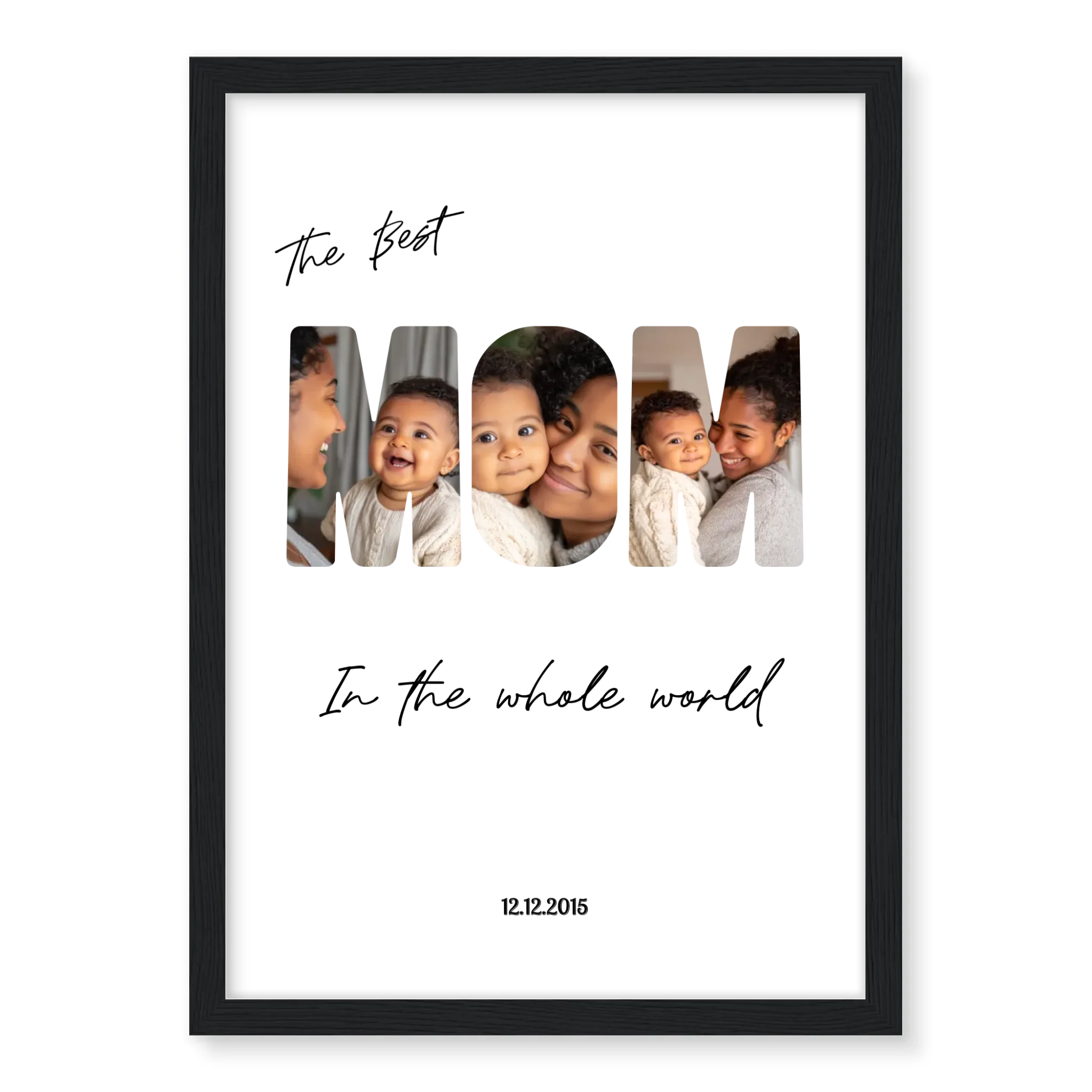 The Best Mom - Personalised Poster