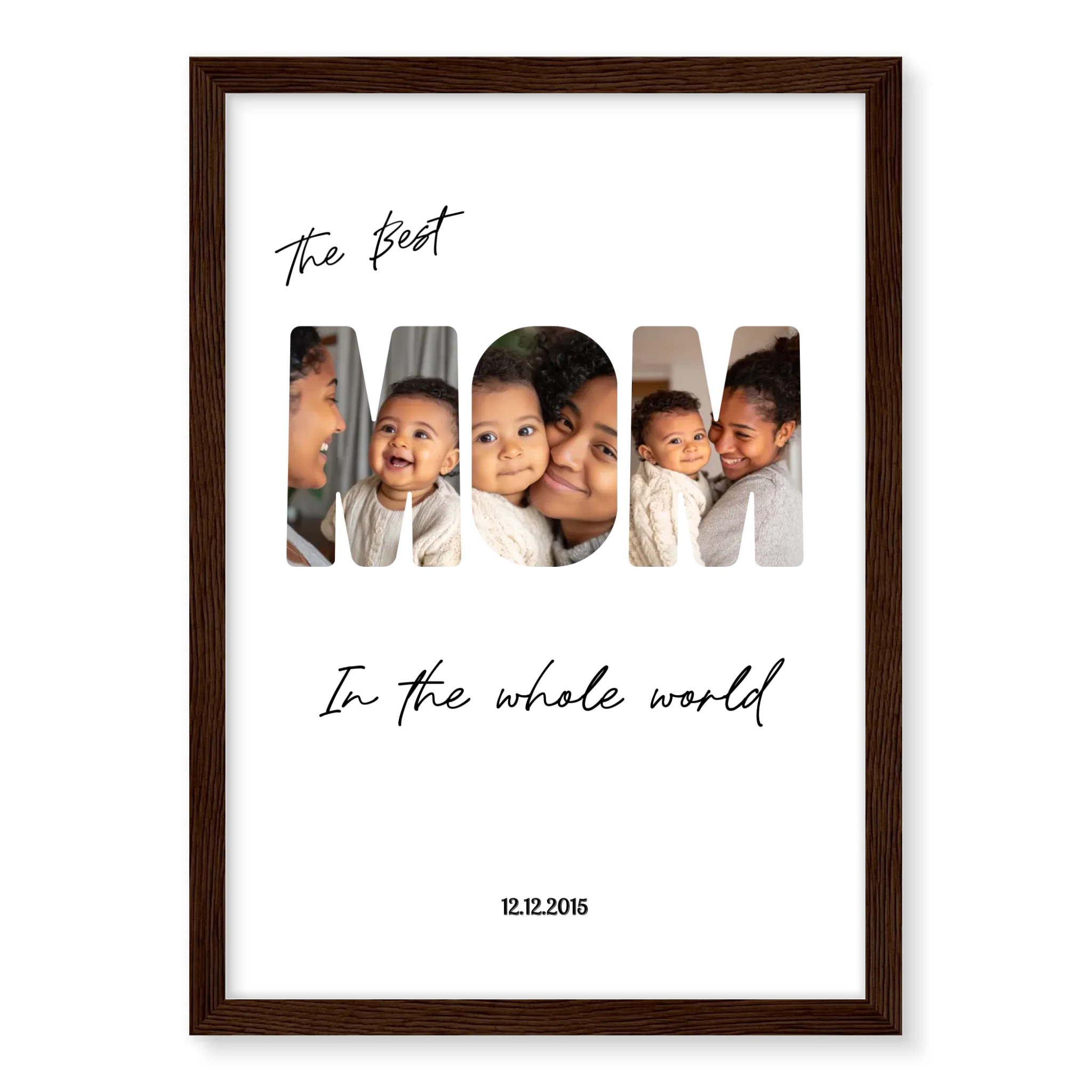 The Best Mom - Personalised Poster