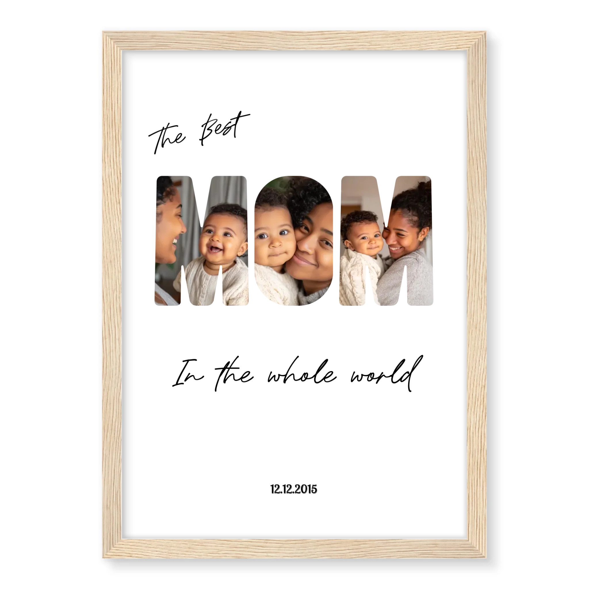 The Best Mom - Personalised Poster