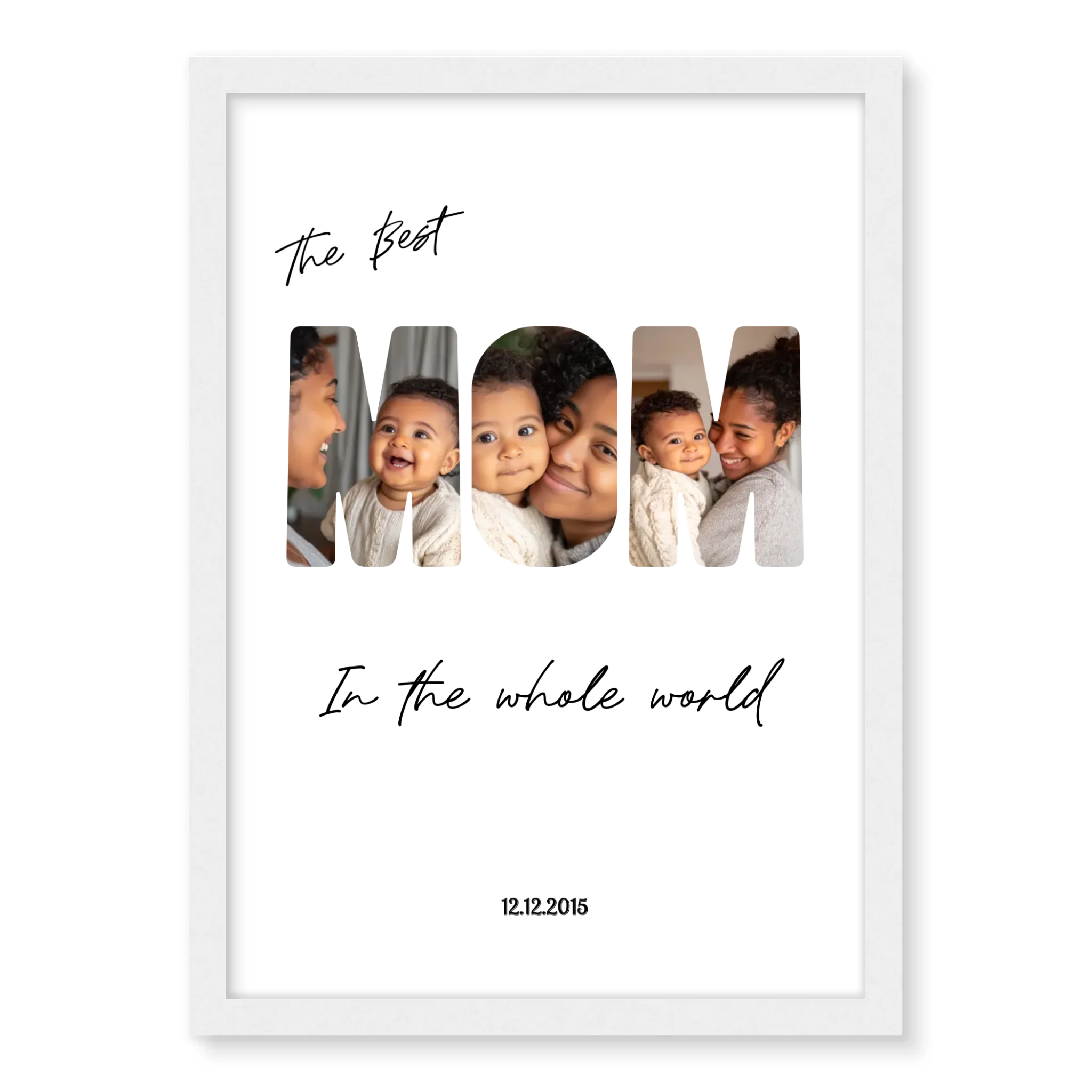 The Best Mom - Personalised Poster